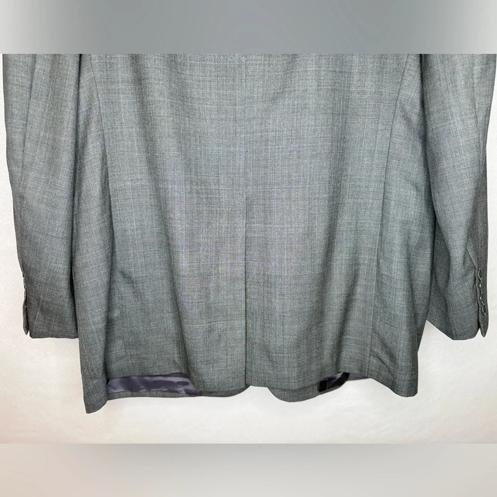 Brooks Brothers Golden Fleece Men's 100% Wool Blazer Gray Plaid 2 Button 44R